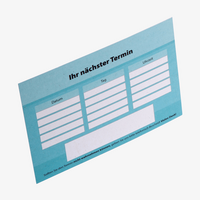Terminzettel, DIN A7 quer (10,5 x 7,4 cm), 1-seitig, 4/0-farbig