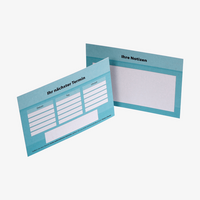 Terminzettel, DIN A7 quer (10,5 x 7,4 cm), 2-seitig, 4/4-farbig