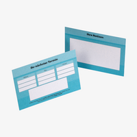 Terminzettel, DIN A8 quer (7,4 x 5,2 cm), 2-seitig, 4/4-farbig