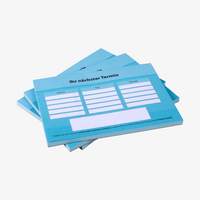 Terminzettelblock, farbig bedruckt, Motiv