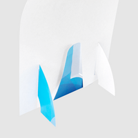 Thekendisplay rund mit Flyerhalter, DIN lang, 4/0-farbig einseitig bedruckt