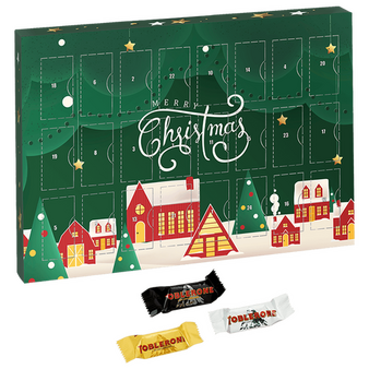 Toblerone-Mix-Adventskalender, 4/0-farbig bedruckt