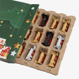 Toblerone-Mix-Adventskalender, 4/0-farbig bedruckt
