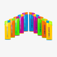 TOM®-Elektro-Feuerzeug bunt, 4/4-farbig beidseitig bedruckt