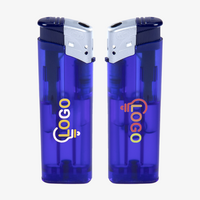  TOM®-Elektro-Feuerzeug gefrostet, 4/0-farbig einseitig bedruckt