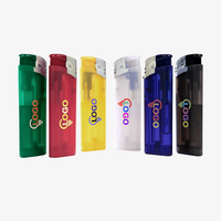 TOM®-Elektro-Feuerzeug gefrostet, 4/4-farbig beidseitig bedruckt