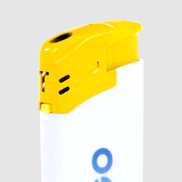 TOM®-Elektro-Feuerzeug mit farbiger Kappe, 4/0-farbig einseitig bedruckt