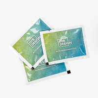 Reinigungstuch, farbig bedruckt, mehrere liegend