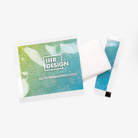 Reinigungstuch, farbig bedruckt, offen