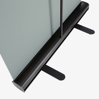 RollUp, farbig bedruckt, details, Reuckseite