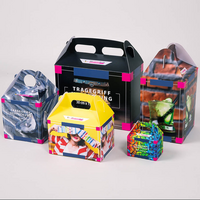 Tragegriffverpackung, farbig bedruckt, Motiv, verschiedene Formate