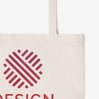 Tragetasche aus Baumwolle mit Juteboden, Detailansicht