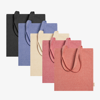 Tragetasche aus pre-recycelter Baumwolle Langhenkel Farbauswahl