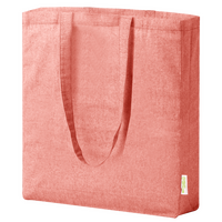 Tragetasche aus recycelter Baumwolle mit Bodenfläche, ohne Werbeanbringung