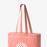 Tragetasche aus recycelter Baumwolle mit Bodenfläche