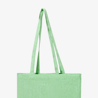 Tragetasche aus recycelter Baumwolle, zwei Farbtöne, 120 g/m², ohne Werbeanbringung