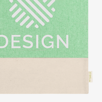 Tragetasche aus recycelter Baumwolle, zwei Farbtöne, 120 g/m²