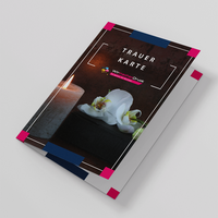 Karte, farbig bedruckt, liegend, zugeklappt