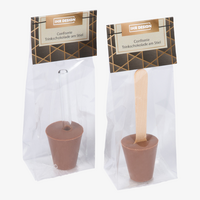 Trinkschokolade, braun mit Verpackung 