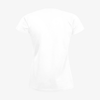 T-Shirt Damen Basic, weiß - Fruit of the Loom, Rückseite