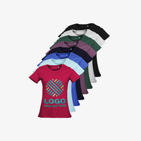 T-Shirt Damen, Organic - Russell, Farbuswahl