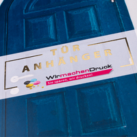 Türanhänger, Heißfolienprägung Gold, Tür Motiv