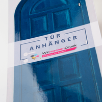 Türanhänger, farbig bedruckt, liegend, Tür Motiv