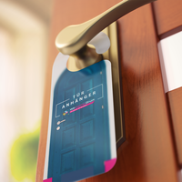 Türanhänger, farbig bedruckt, hängend, Tür Motiv