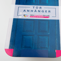 Türanhänger, farbig bedruckt, liegend, Tür Motiv