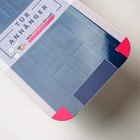 Türanhänger, farbig bedruckt, liegend, Tür Motiv