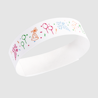 Tyvek®-Kontroll- und Einlassbänder, 4/0-farbig bedruckt, Standardmotiv: Party