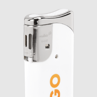 Feuerzeug, farbig bedruckt, stehend, details