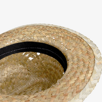 Unisex-Cowboy-Strohhut natur, ohne Werbeanbringung, Innenseite