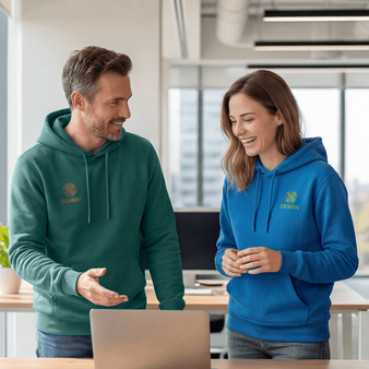 Unisex-Hoodie medium fit, Drummer 2.0 - Stanley/Stella, Modellbild