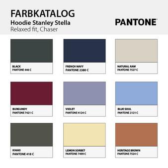 Unisex-Hoodie relaxed fit, Chaser - Stanley/Stella, Farbauswahl