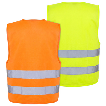 Unisex-Signalweste, einseitig bedruckt, R&uuml;ckseite