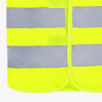 Unisex-Signalweste, unbedrucktes Muster, Details vorne