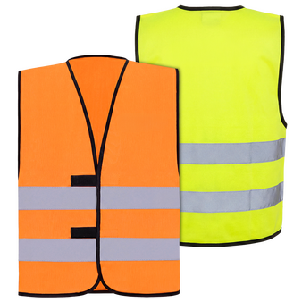 Unisex-Signalweste, unbedrucktes Muster