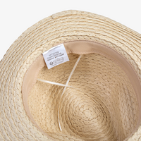 Unisex-Strohhut aus Kunstfasern, ohne Werbeanbringung