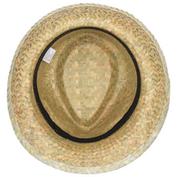 Unisex-Trilby-Palmblatthut mit bedrucktem Hutband