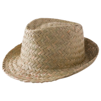Unisex-Trilby-Palmblatthut, ohne Werbeanbringung