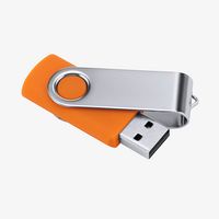 USB Stick 16 GB mit Metallbuegel, Gelb