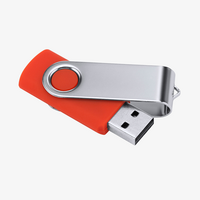USB-Stick 32 GB mit Metallbügel rot