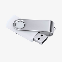 USB-Stick 32 GB mit Metallbügel weiß