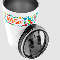 Vakuumisolierter Becher aus Edelstahl und Kupfer bedruckt