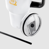 Vakuumisolierter XXL-Edelstahlbecher mit Griff bedruckt