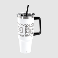 Vakuumisolierter XXL-Edelstahlbecher mit Griff graviert