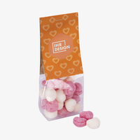 Bonbons, farbig bedruckt, Herz