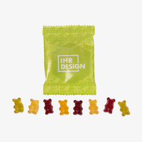 Vegane smart Gummibärchen 10g Tütchen, neutrales Muster Tütchen und Bärchen