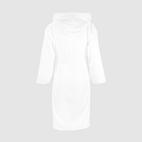 Velours-Bademantel mit Kapuze, hinten unbestickt